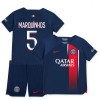 Maglia ufficiale Paris Saint Germain 2023-24 Marquinhos 5 Casa per Bambino